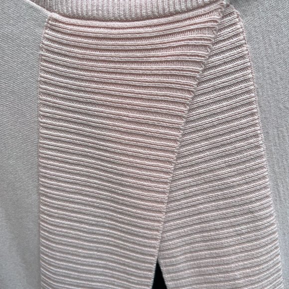 Etcetera Sweater L/Sleeve Split In Back Scoop Neck Pullover Knit  L/Pink Size XS - Picture 8 of 10
